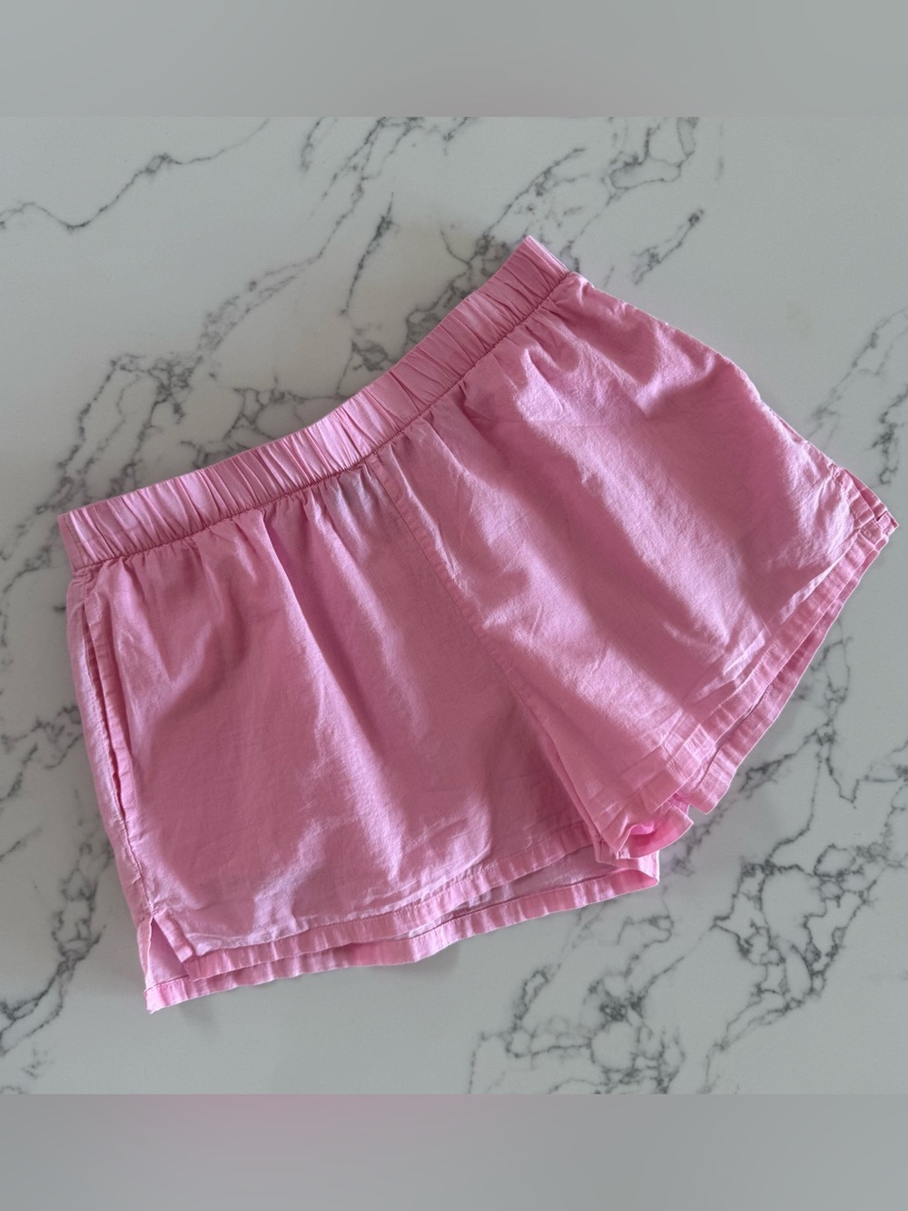 Beach Riot Pink Elastic-Waist Athletic Shorts